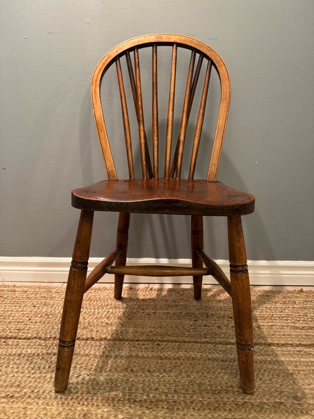Antique Victorian Hoop Back Windsor Chairs - set of 4 - photo 2