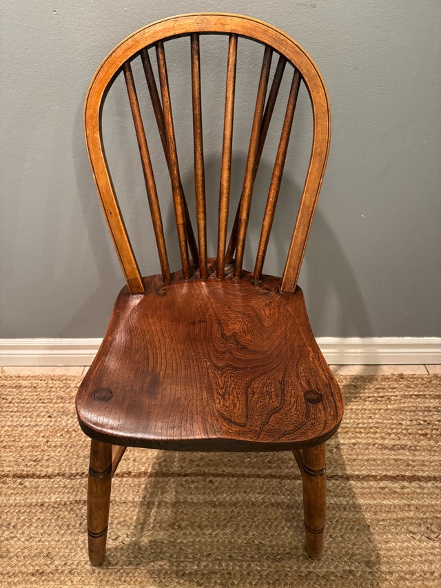 Antique Victorian Hoop Back Windsor Chairs - set of 4 - photo 3