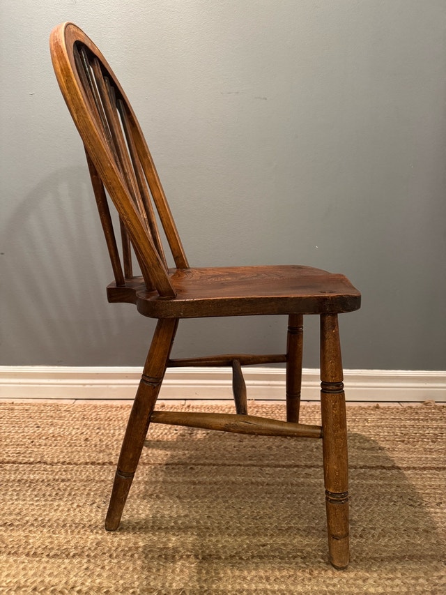 Antique Victorian Hoop Back Windsor Chairs - set of 4 - photo 4