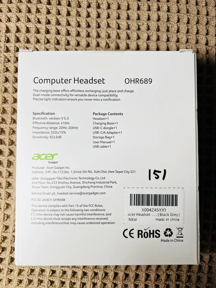 Acer Computer Headset OHR689 - photo 2