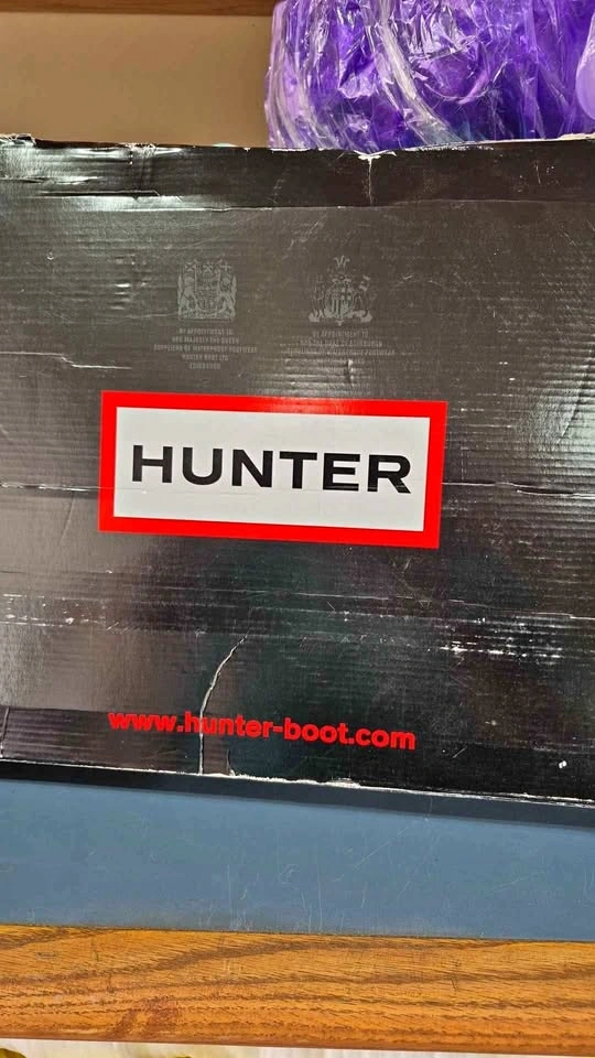 Hunter Gloss Graphite Ynggloss Boots Size US 4M
