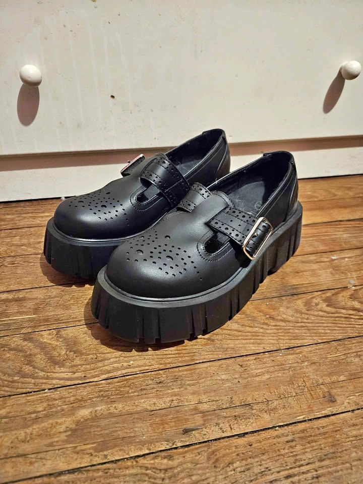 Amarchic x T.U.K. Black Shoes - Size 7/8
