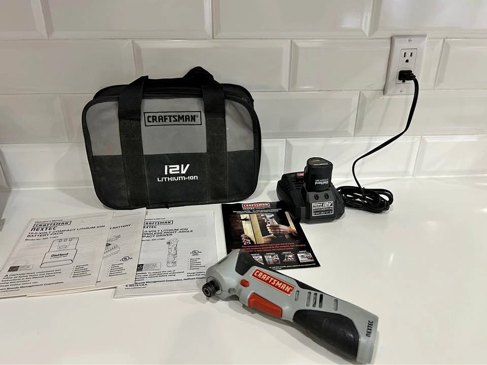 Craftsman Nextec 12V Cordless Right-Angle Impact Driver Kit