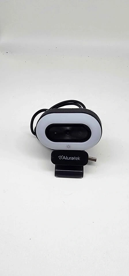 Aluratek 4k Webcam with Integrated Ring Light