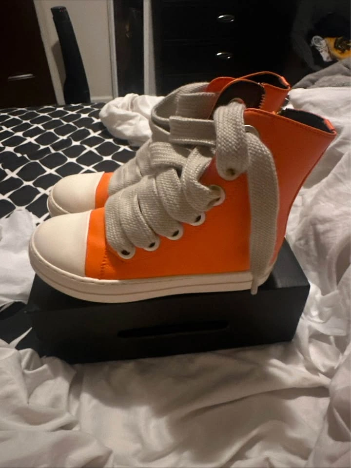 Women's Lace-Up Zip Side High Top Sneakers Size 36 EU - photo 2