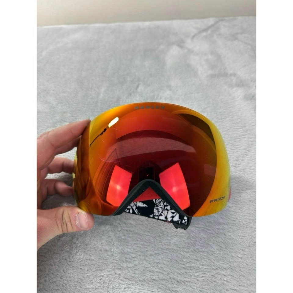 Oakley NWT Snowboarding Goggles Flight Deck Prizm OO7050 Red/Ora