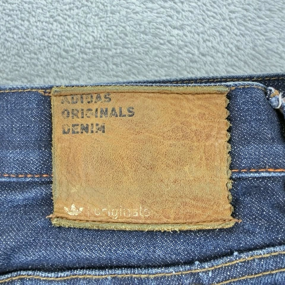 Adidas Men's Sz 33 W X 33 L Blue Raw Selvedge Rekord Jeans - photo 2