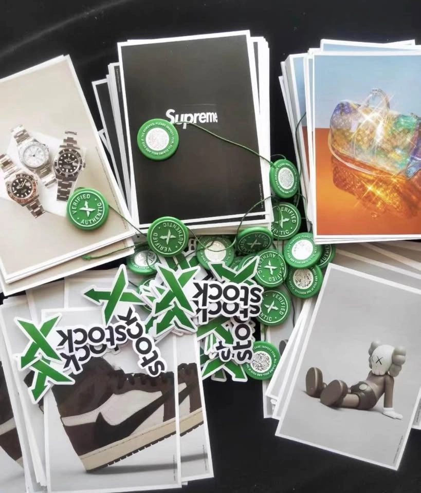 Stockx tag and sticker