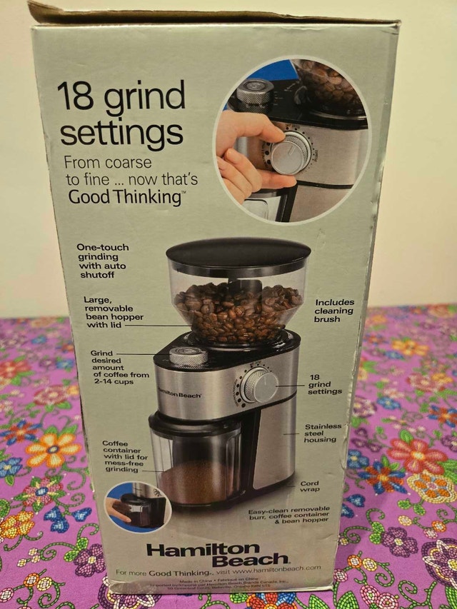 Hamilton Beach Burr Coffee Grinder, Brand New - photo 2