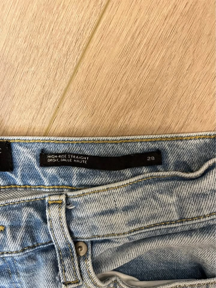 BANANA REPUBLIC High-Rise Straight-Leg Jeans - Size 28 - photo 4