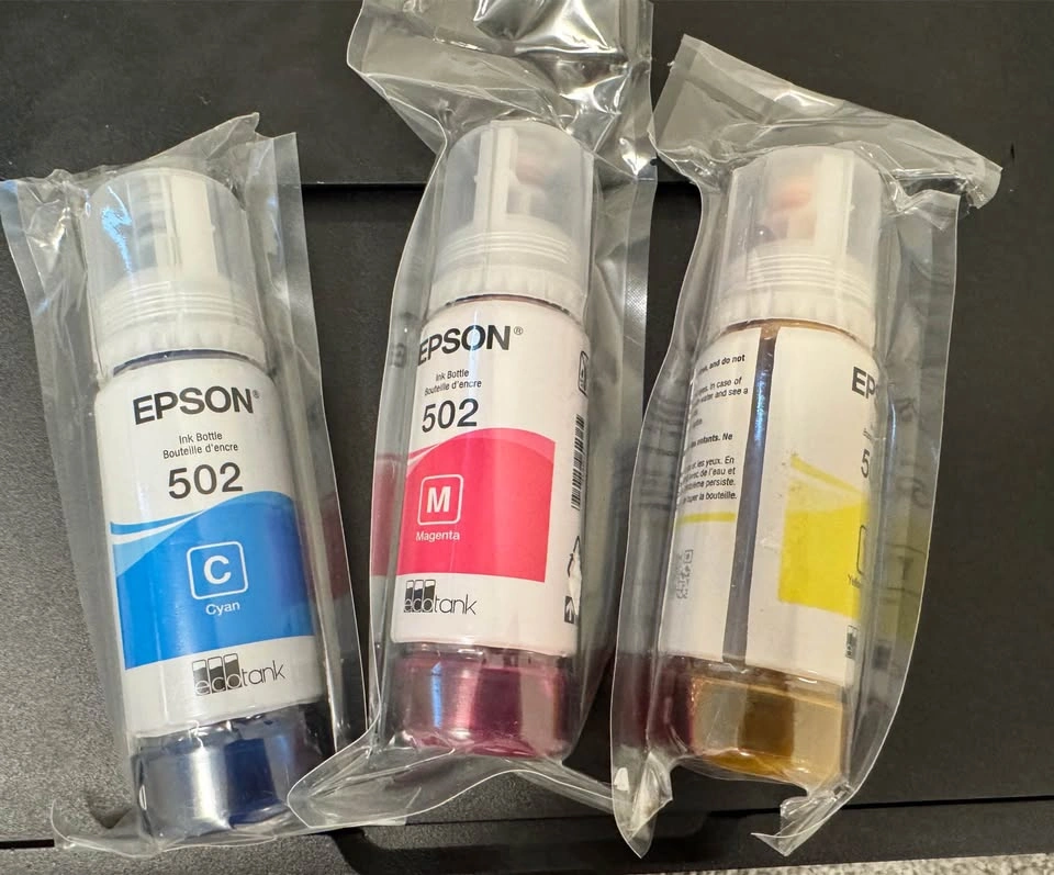 Epson EcoTank 502 Ink Bottles (Cyan, Magenta, Yellow) - photo 2