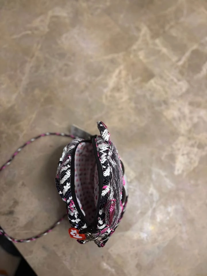 Ty Sequin Purse Zebra Print 6 Ways to Wear - photo 3
