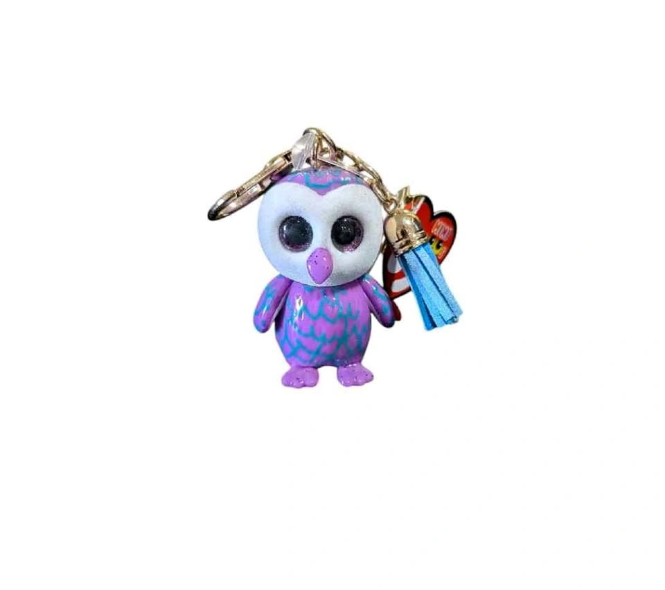 TY Beanie Boos Moonlight the Owl Clip Keychain