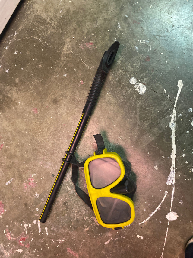 Snorkel and diving mask