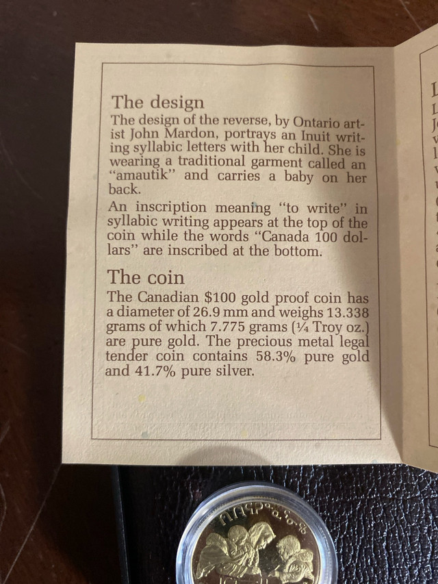 1990 gold coin 100$ - photo 2