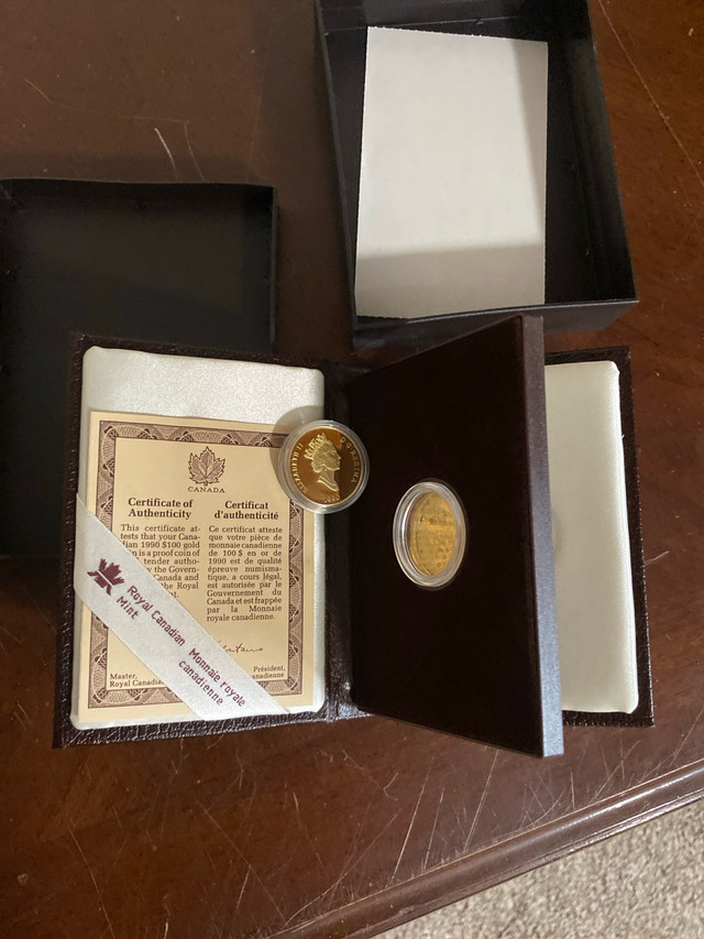 1990 gold coin 100$ - photo 3
