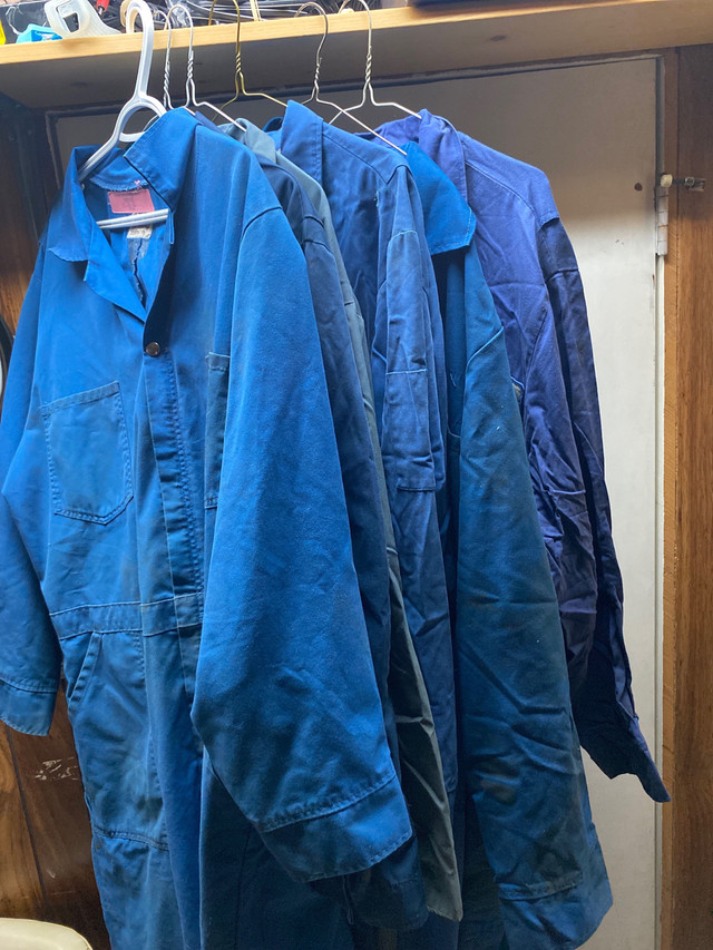 Blue coveralls men