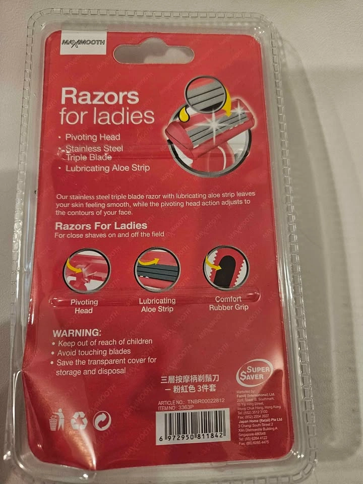 Maximooth Razors for ladies 3 pc in one pack - photo 2