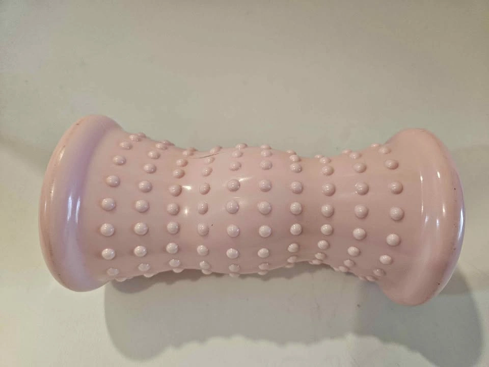Pink Textured Foot Roller Massager