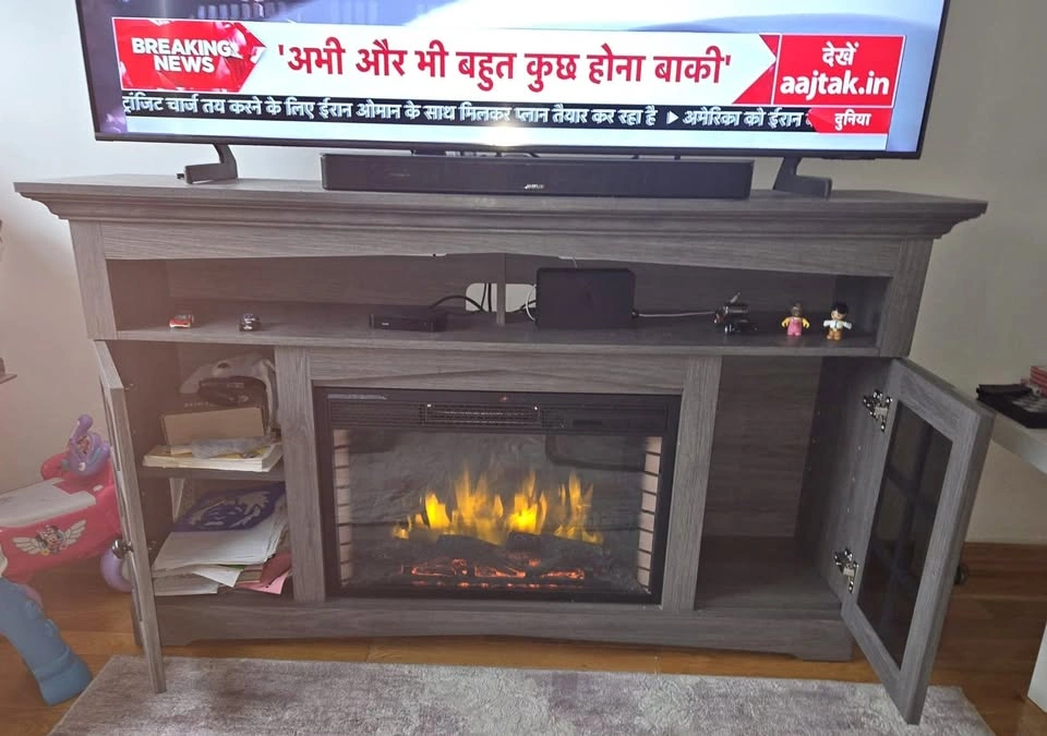 TV Stand with Fireplace