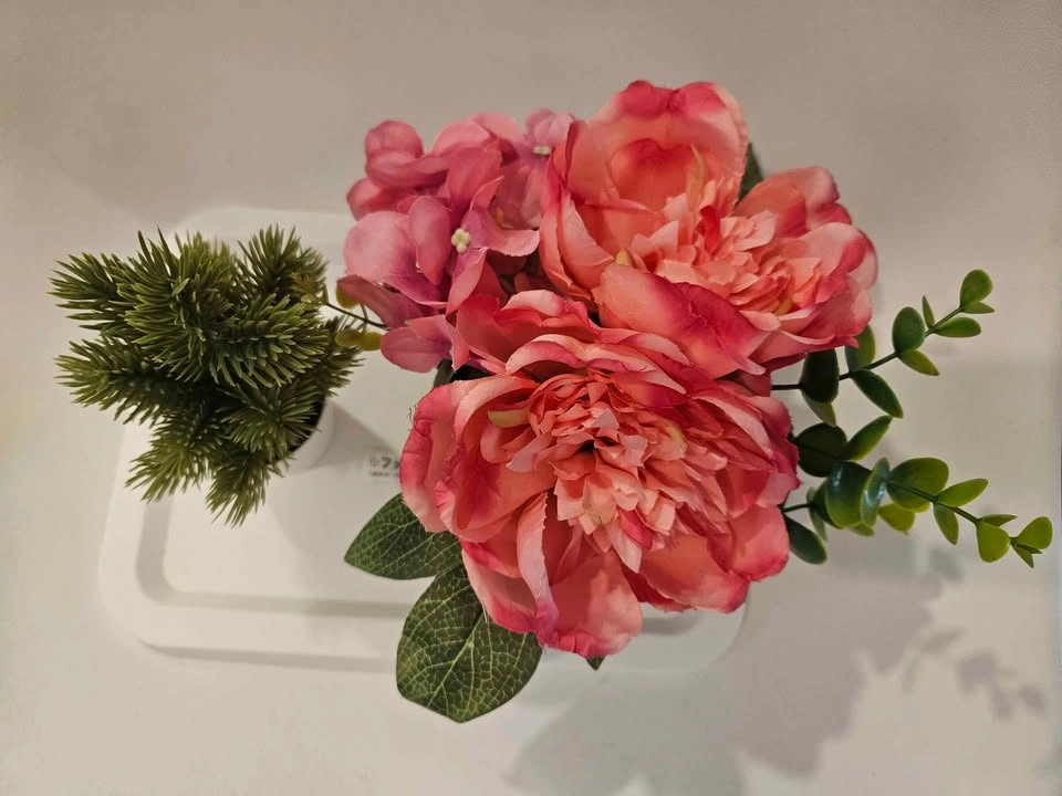 Flower & Mini PineTree Decoration with plate - photo 2