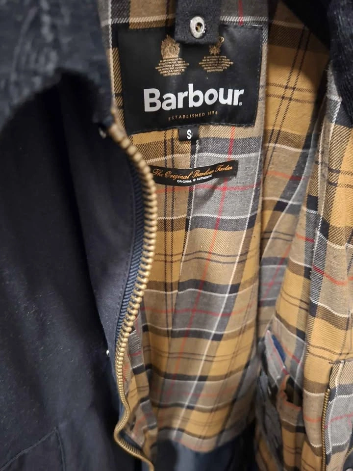 Barbour Ashby Waxed Jacket Dark Navy Size S - photo 3