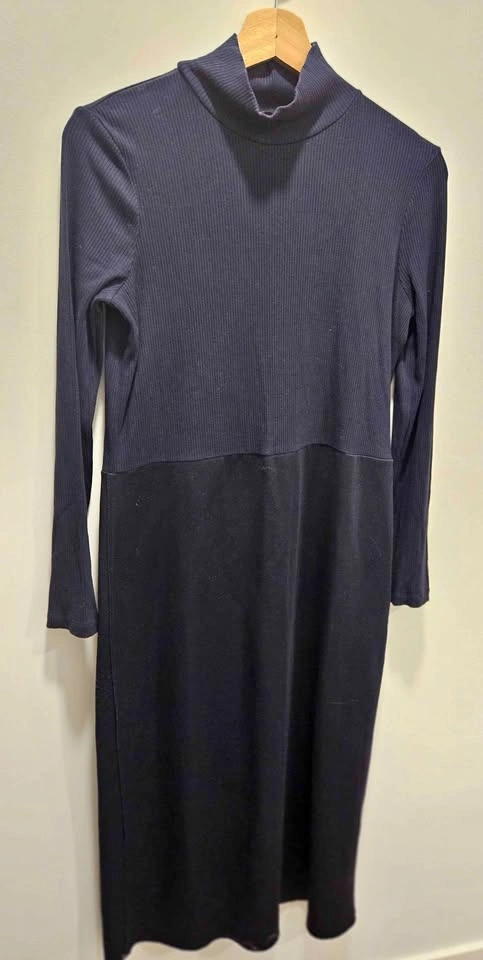 Zara Navy blue Long Sleeve Dress L