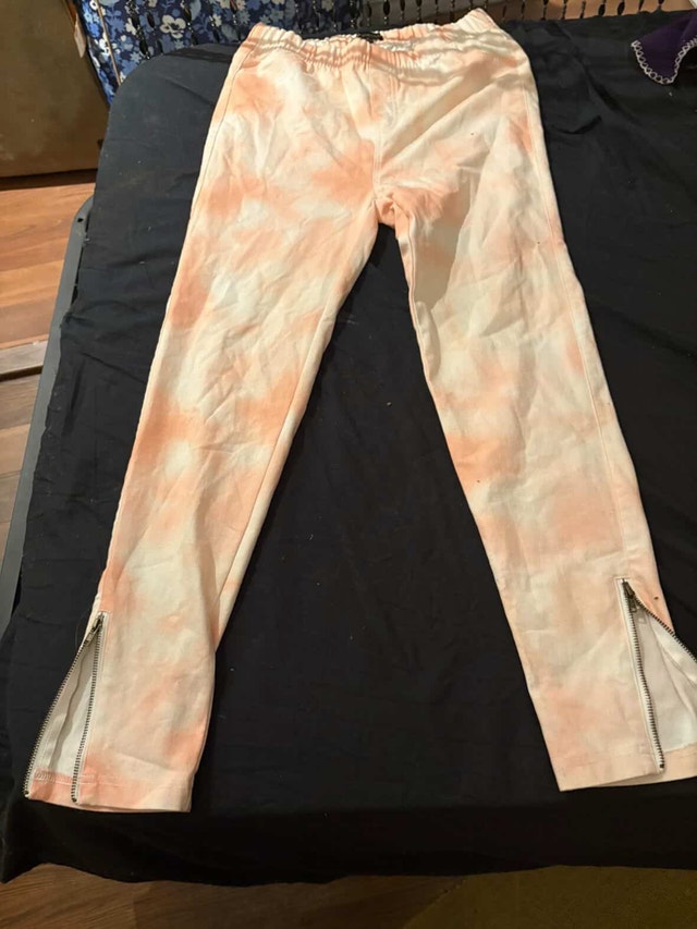 Stylish Tie-Dye Elastic Waist Pants For Sale
