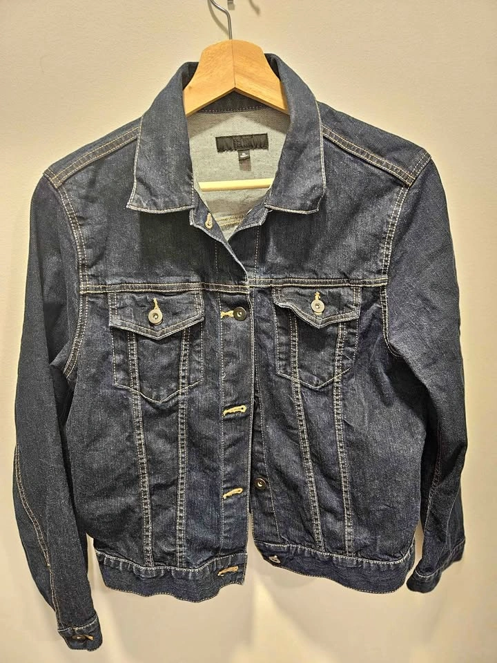 Uniqlo Dark Blue Denim Jacket - Women's XL