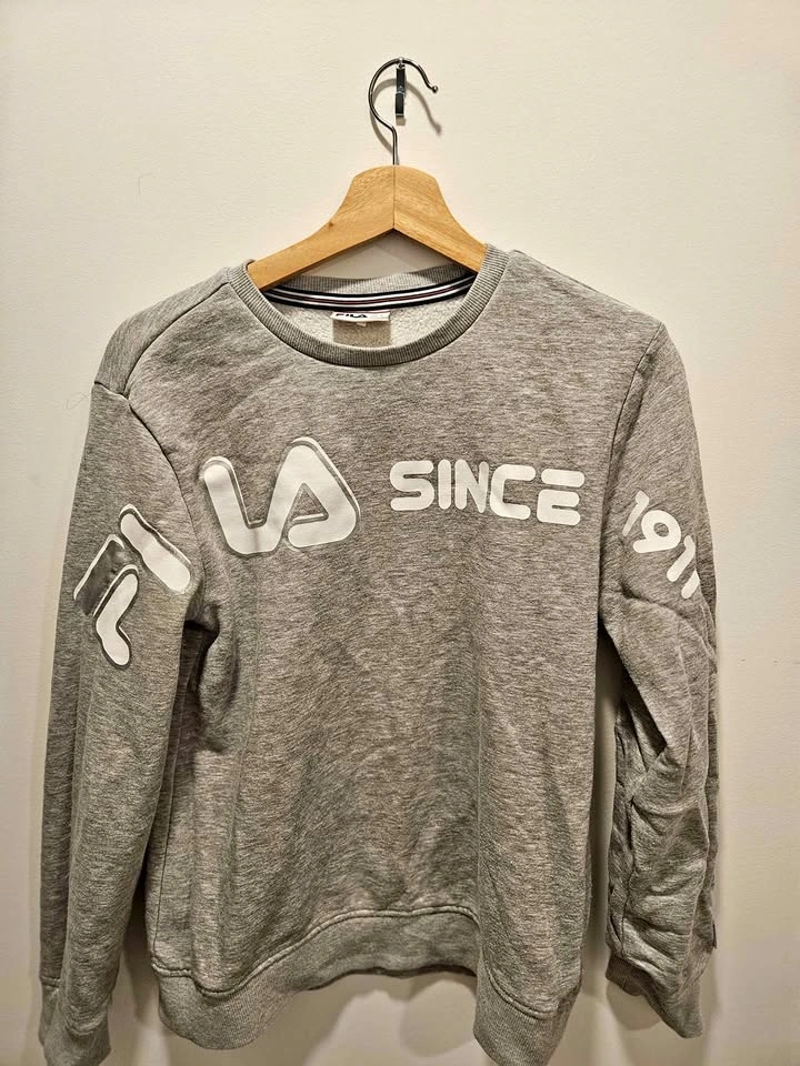 FILA Grey Sweatshirt (Women's size: L)