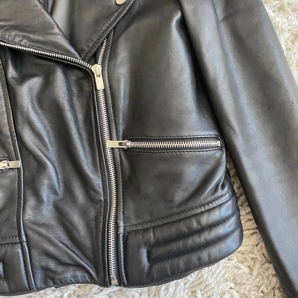 Mango Genuine Leather Jacket - photo 5