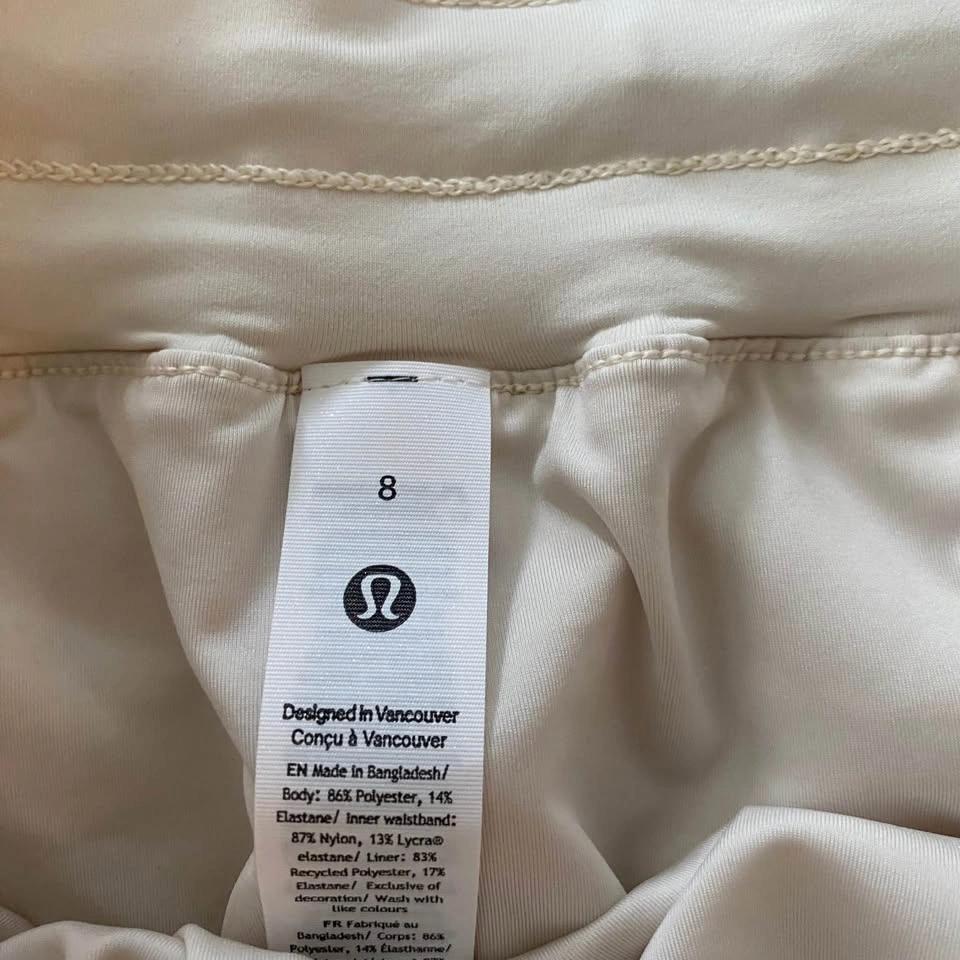 NWT Lululemon Track That High-Rise Short Lined 5” - Light Ivory, - photo 3