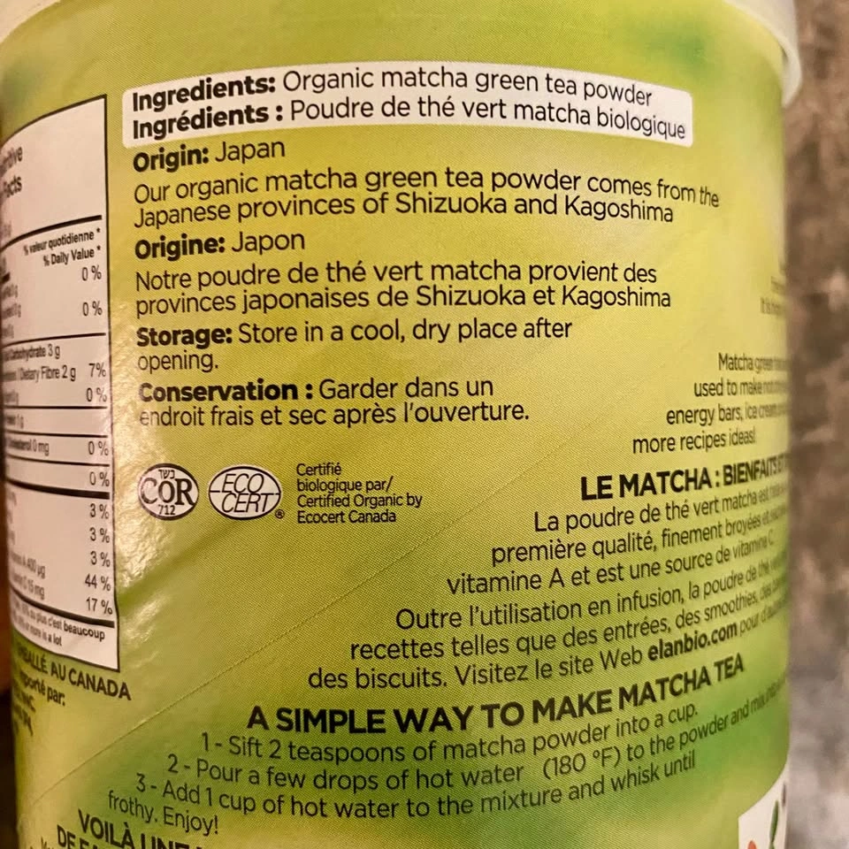 ELAN Organic Japanese Matcha Powder - photo 3