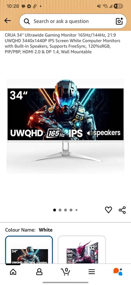 Crua 34 inch Super Monitor (NEW)