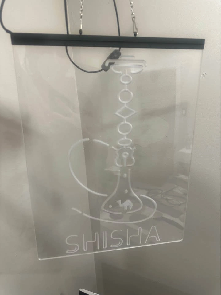 LED Neon Shisha Sign – Purple Glow – Lounge/Room Decor - photo 2