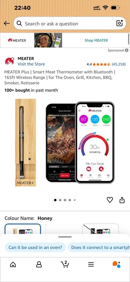 [Brand New] MEATER Plus Smart Wireless Meat Thermometer - photo 2