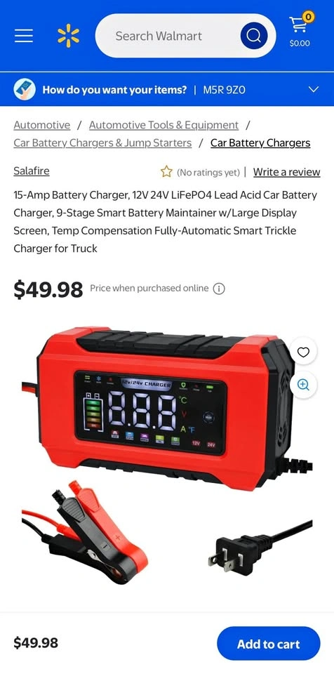 NEXPEAK NC215 Smart 12V 24V Battery Charger
