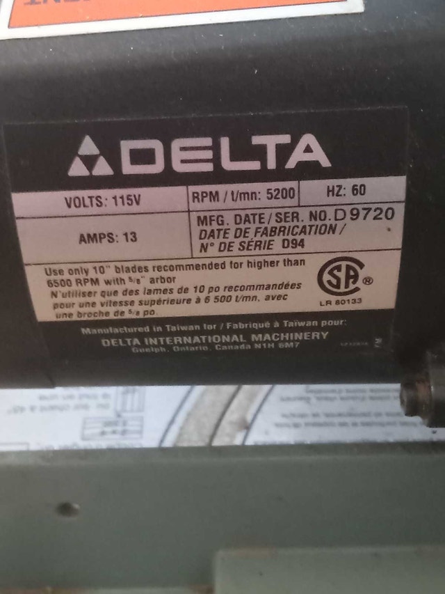 Delta Wood Saw - photo 2