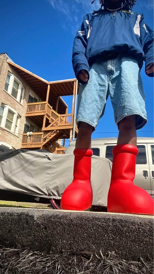 Authentic MSCHF Big Red Boots Size 10 – Clean, Worn Lightly – Fa - photo 3