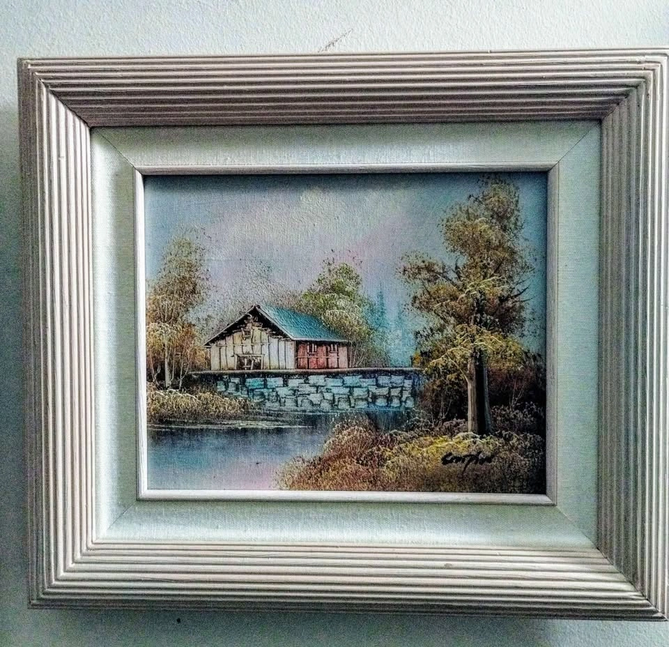 Beautiful original vintage oil painting, 16" x 13"