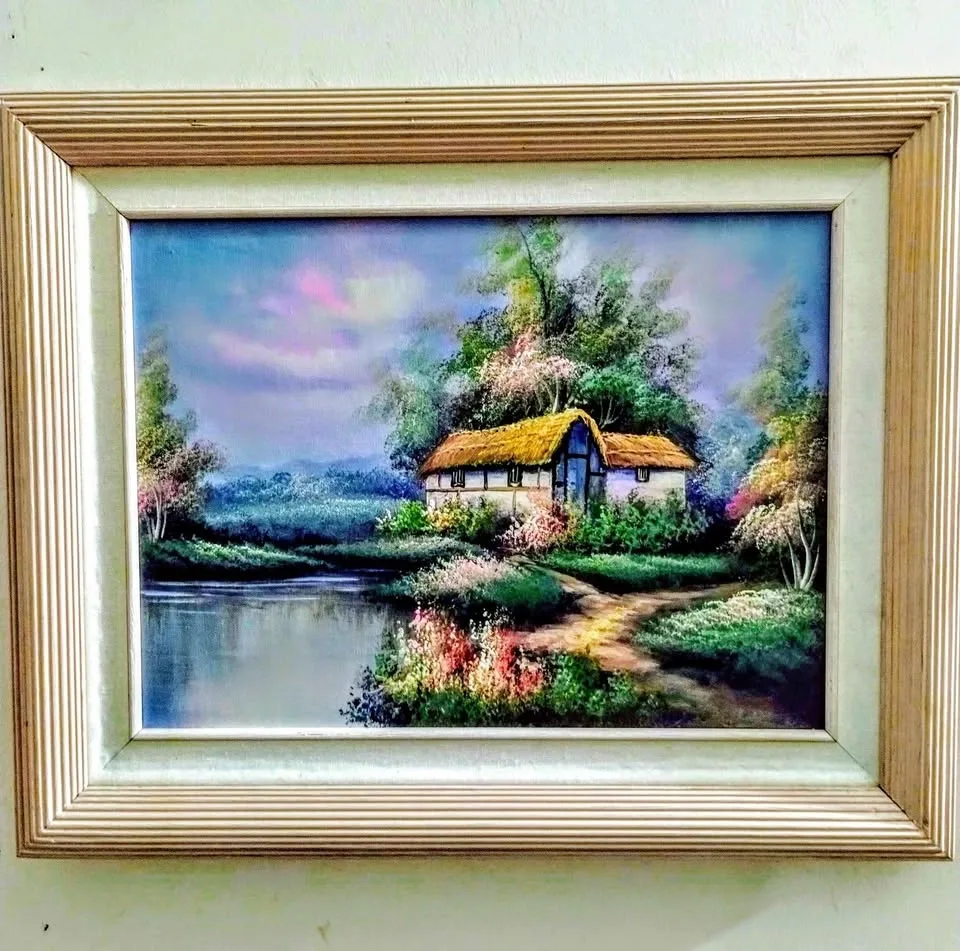 Stunning vintage oil painting, 21" x 15", only $35