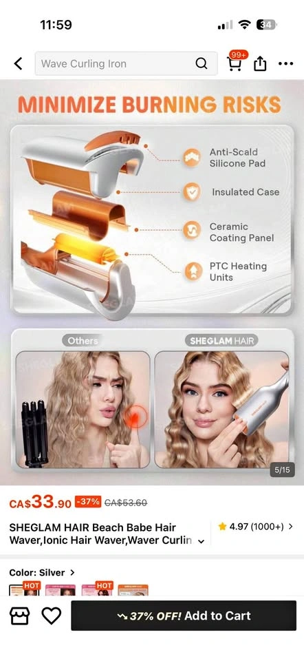 Sheglam Hair Beach Babe Hair Waver