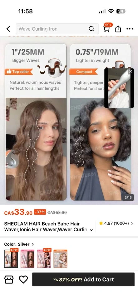 Sheglam Hair Beach Babe Hair Waver - photo 2