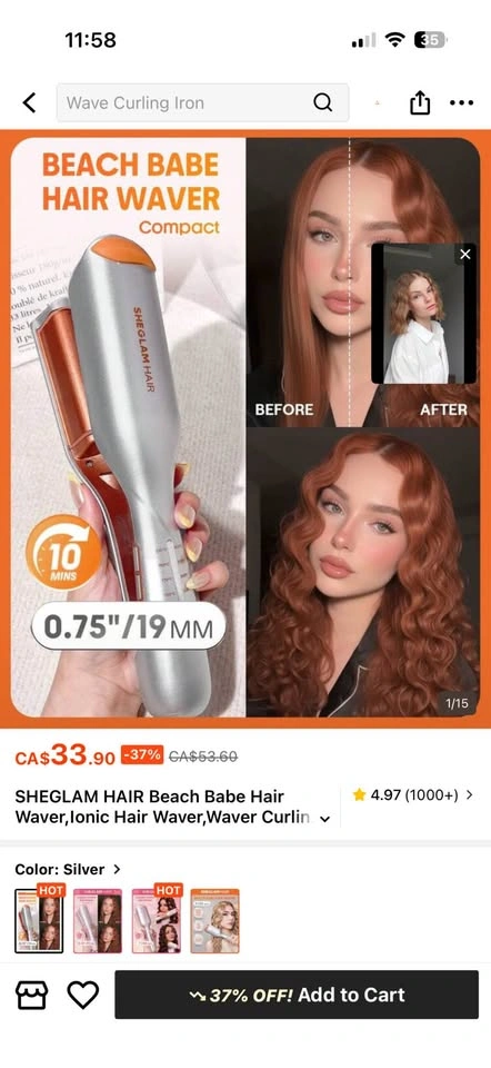 Sheglam Hair Beach Babe Hair Waver - photo 3