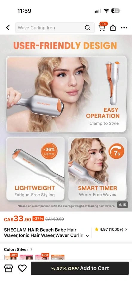 Sheglam Hair Beach Babe Hair Waver - photo 5