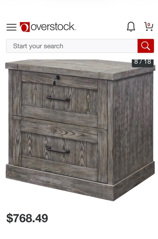 Large 2-Drawer File Cabinet or Dresser with Lock - photo 2