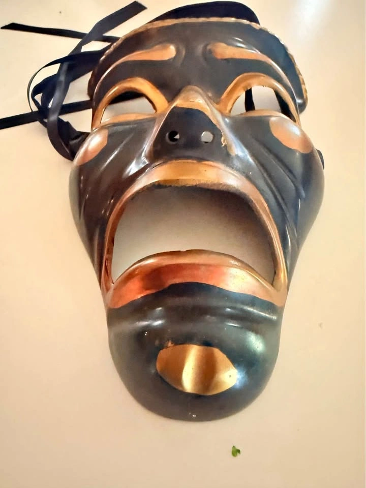 Vintage metal mask