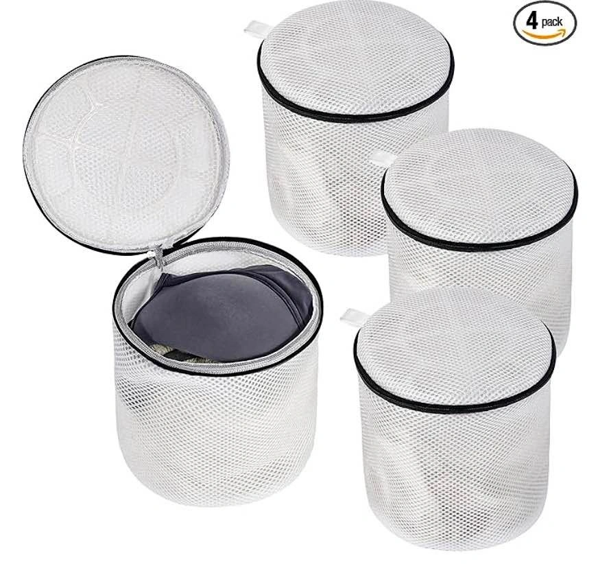 4 Pcs Thickened Sandwich Fabric Lingerie Bags
