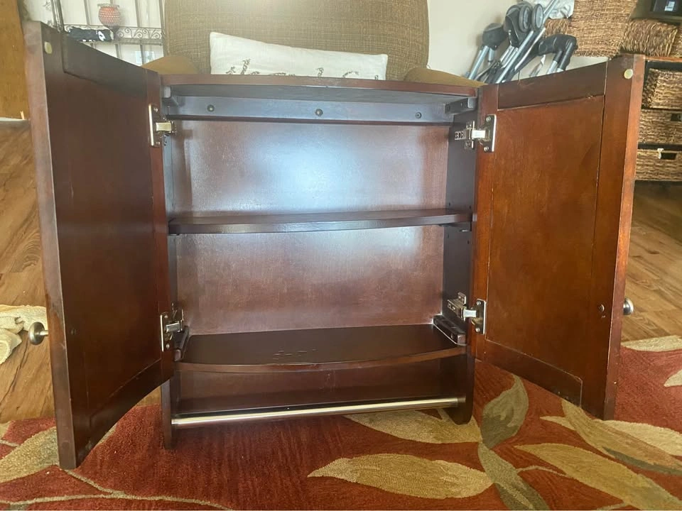 Wood Medicine Cabinet with Towel Bar 22”w x 25h x 8”d - photo 2
