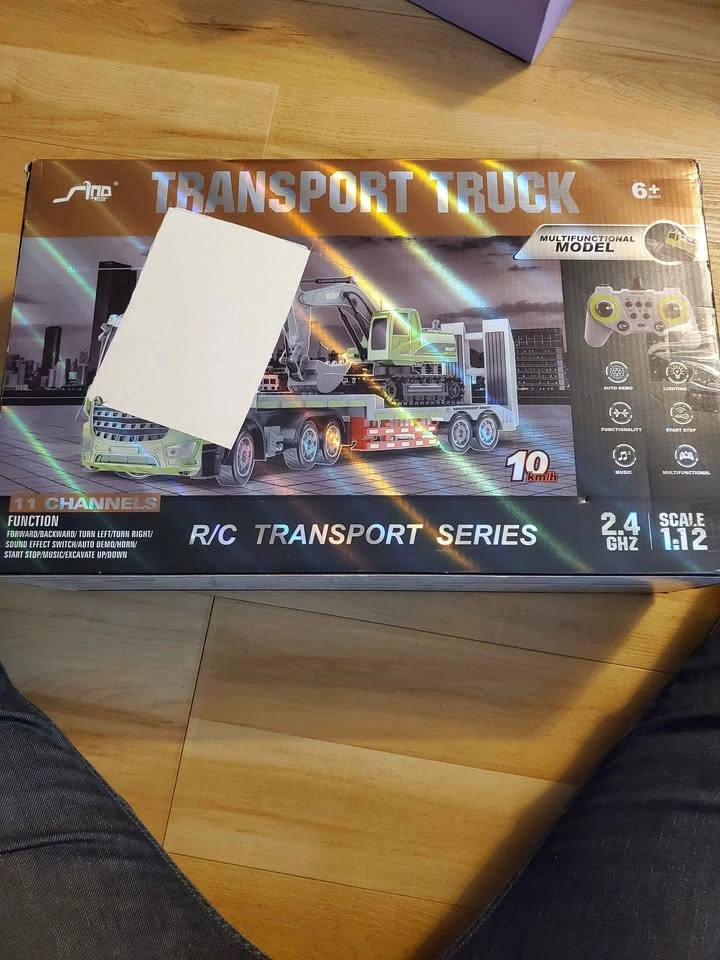 Fistone RC Semi Truck & Excavator Toy Set - photo 5